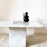 Carrara marble coffee table (Italy)