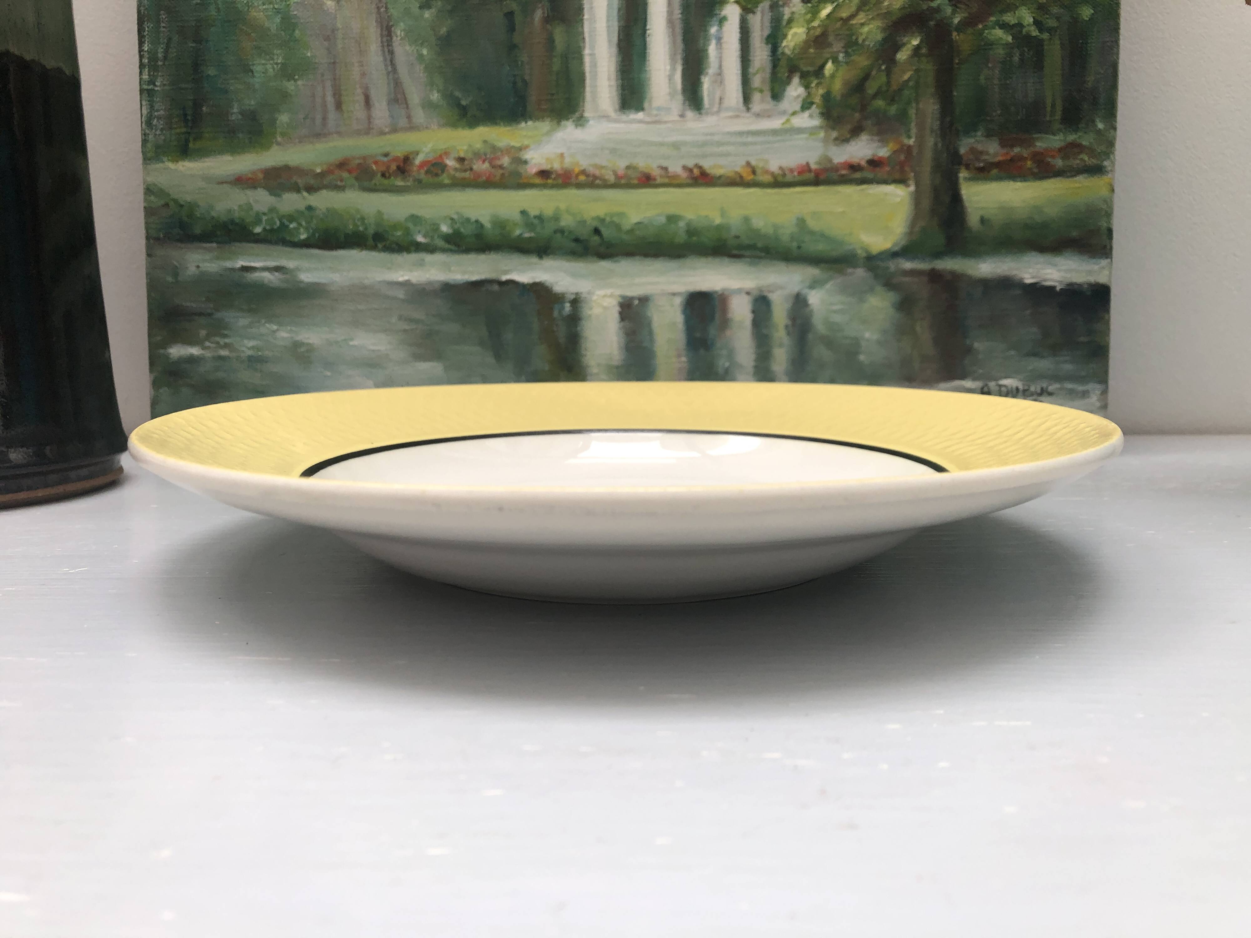 Plate signed France Moulin des Loups