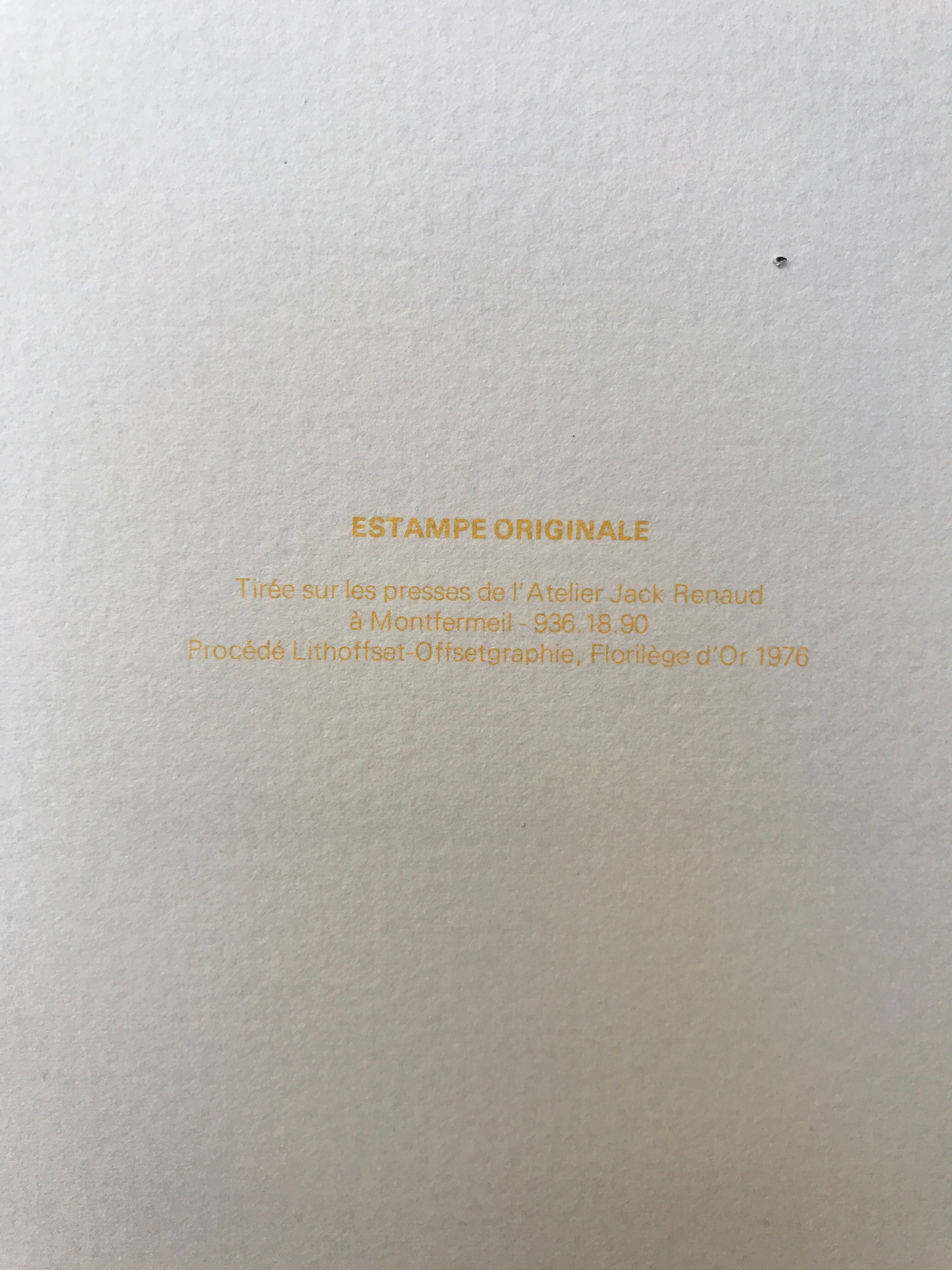 Original lithograph by Hans Hartung, Untitled 2