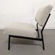 Series of 3 modernist drivers of the 50s /60s and their ottomans