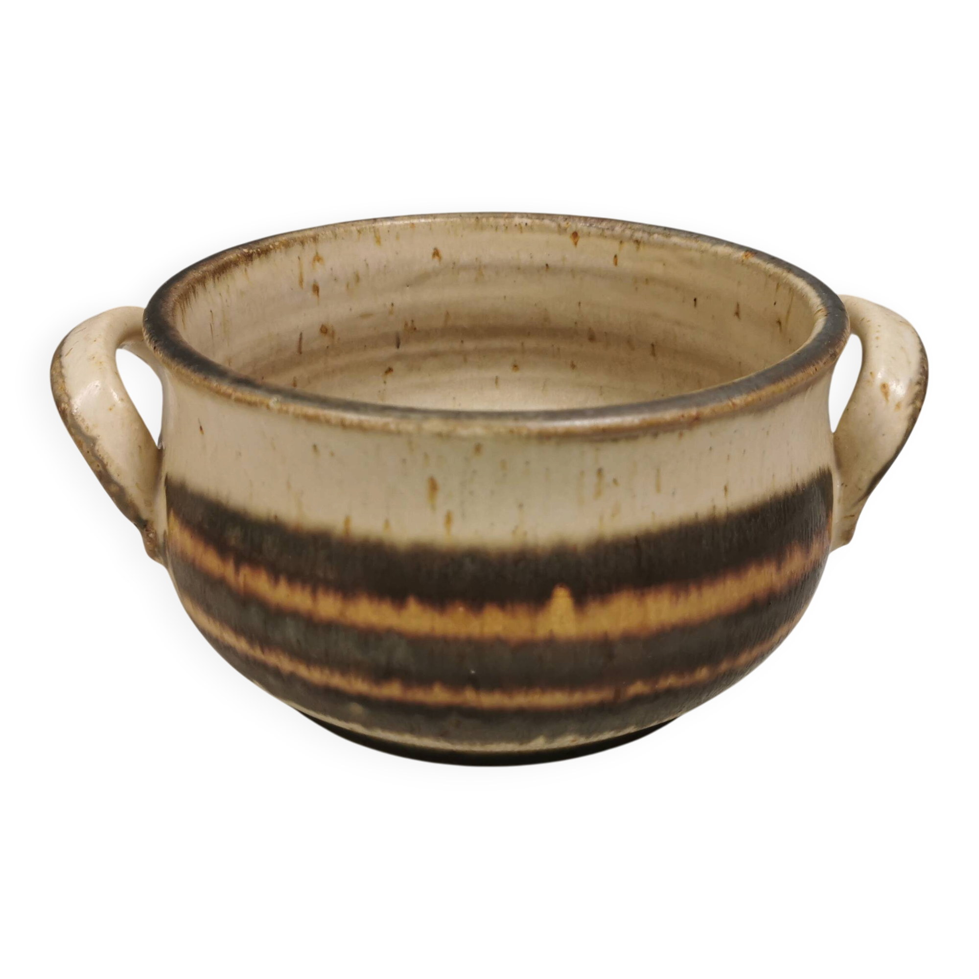 Ceramic bowl with ‘ears’ from Denmark, 1970s by HNB (Hans Nielsen Buch)