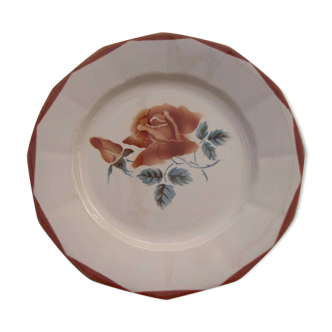 Set 6 flat plates Digoin Sarreguemines