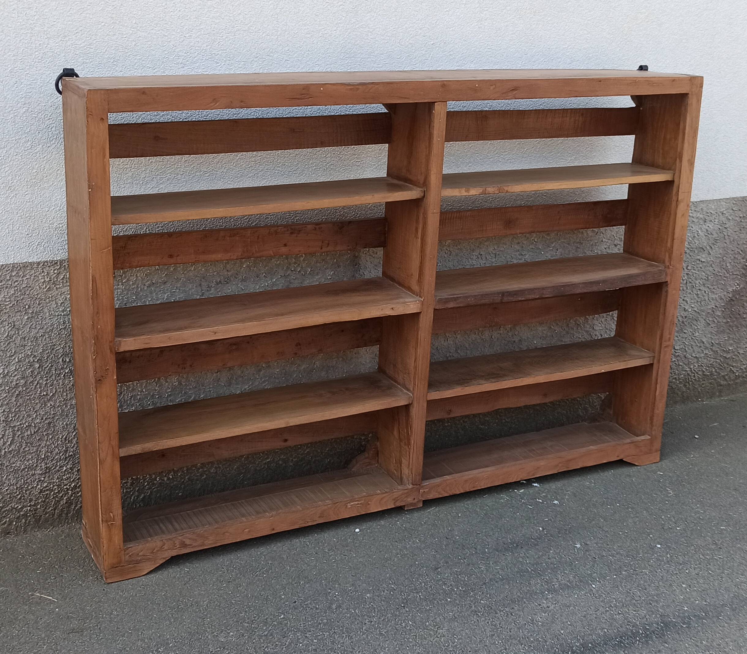 Old wooden wall shelf