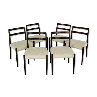 Chaises de salle à manger par Johannes Andersen pour Uldum Møbelfabrik, Danemark années 1960