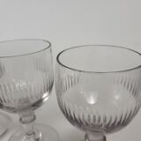 6 water glasses Cristallerie de Portieux XIXeme