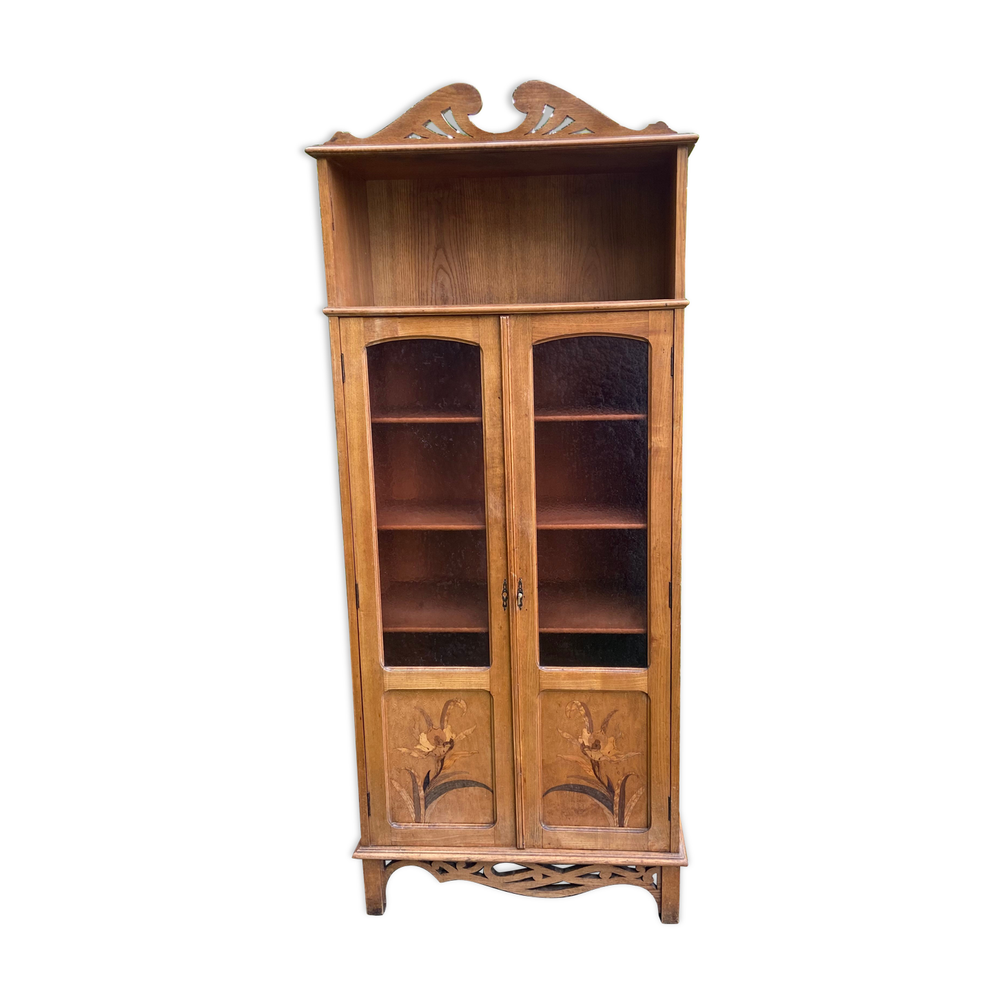 Showcase library Art Nouveau early twentieth century
