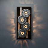 Sculptural wall lamp, Otello Ciullini - EF Viareggio, Italian, 1970s