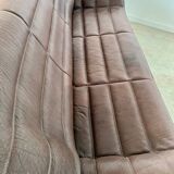 De Sede DS-84 vintage 3-seater designer thick buffalo leather sofa