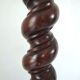 Saddle or walnut pedestal turned in twist
