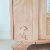 Art Deco solid oak wardrobe – elegant & rare