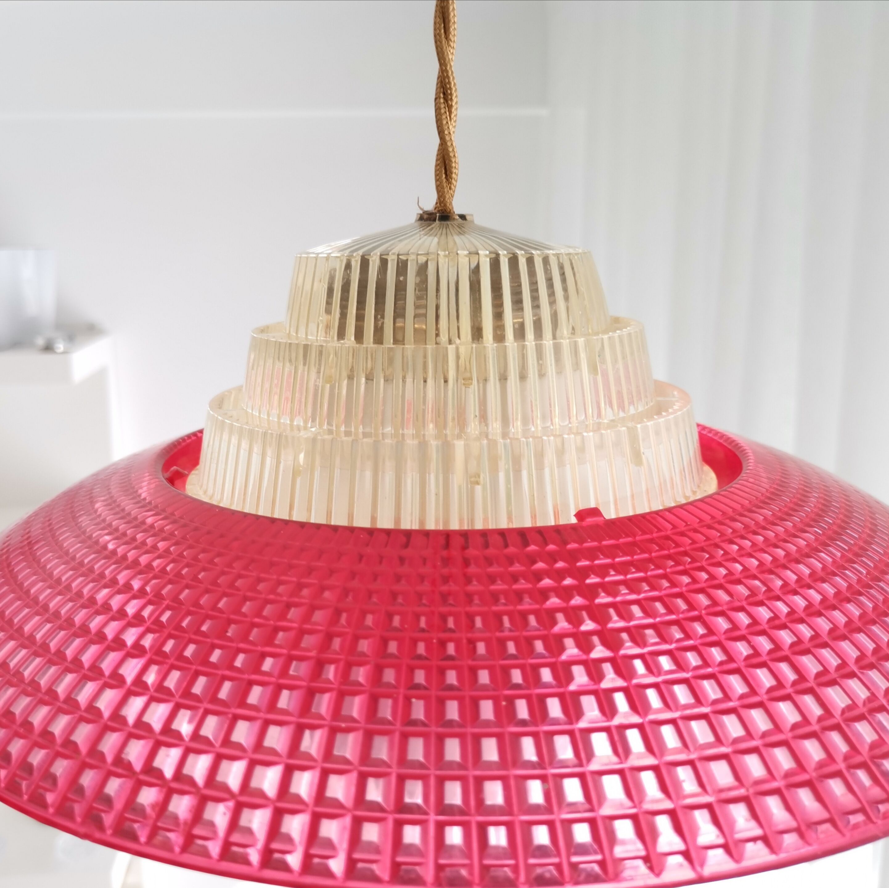 Vintage danish ufo flying saucer lamp space age