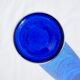 Blue glass vase