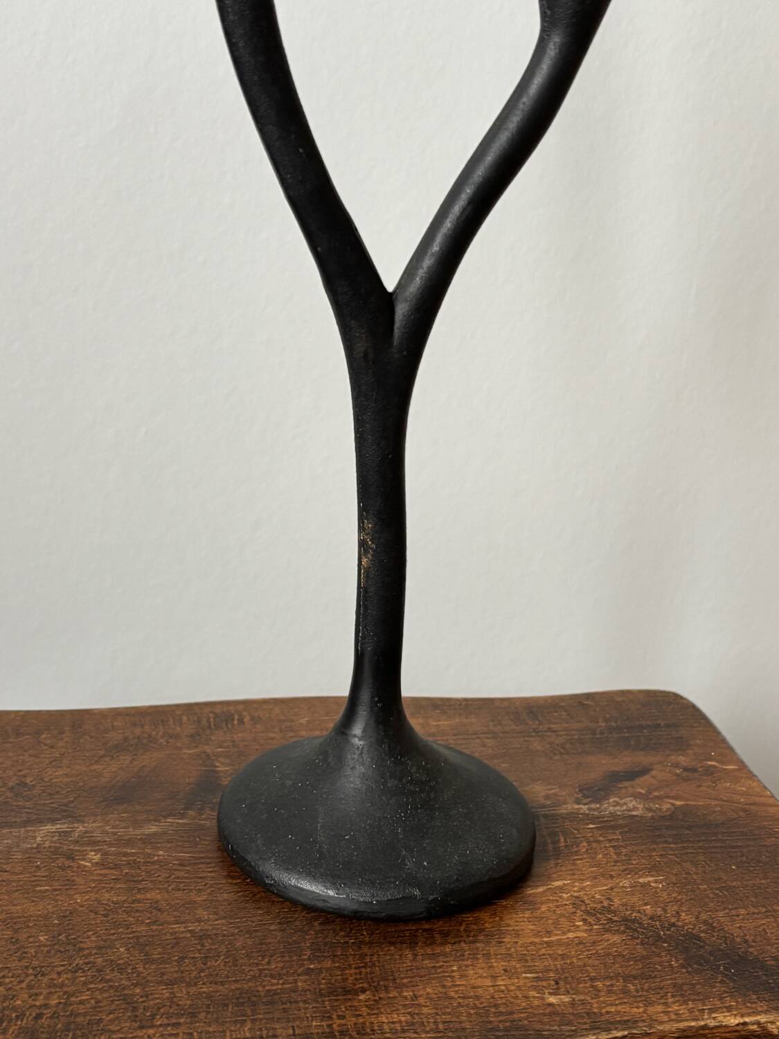 Cast iron candlestick from the 1970s