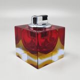 1960s Stunning Red Table Lighter in Murano Sommerso Glass By Flavio Poli for Seguso