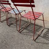 Set of 4 advertising bistro chairs