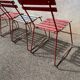 Set of 4 advertising bistro chairs