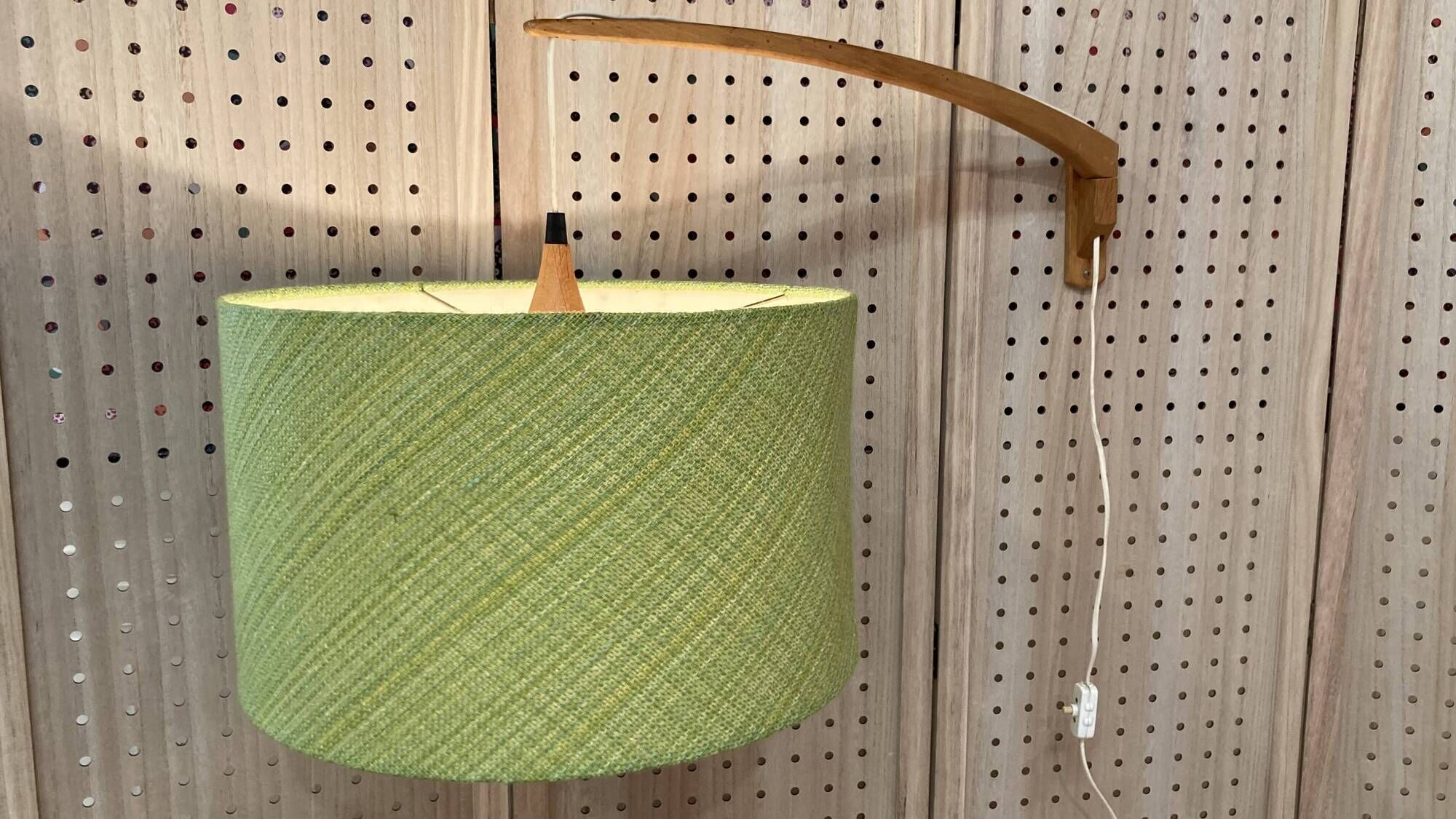 LARGE SCANDINAVIAN DESIGN WALL LIGHT STAMPED 1950.
