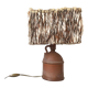 Living room lamp bedside pottery Ludovic and wool 50s vintage