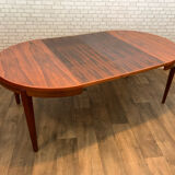 Extendable round table in rosewood 1960