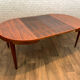 Table ronde extensible en palissandre 1960