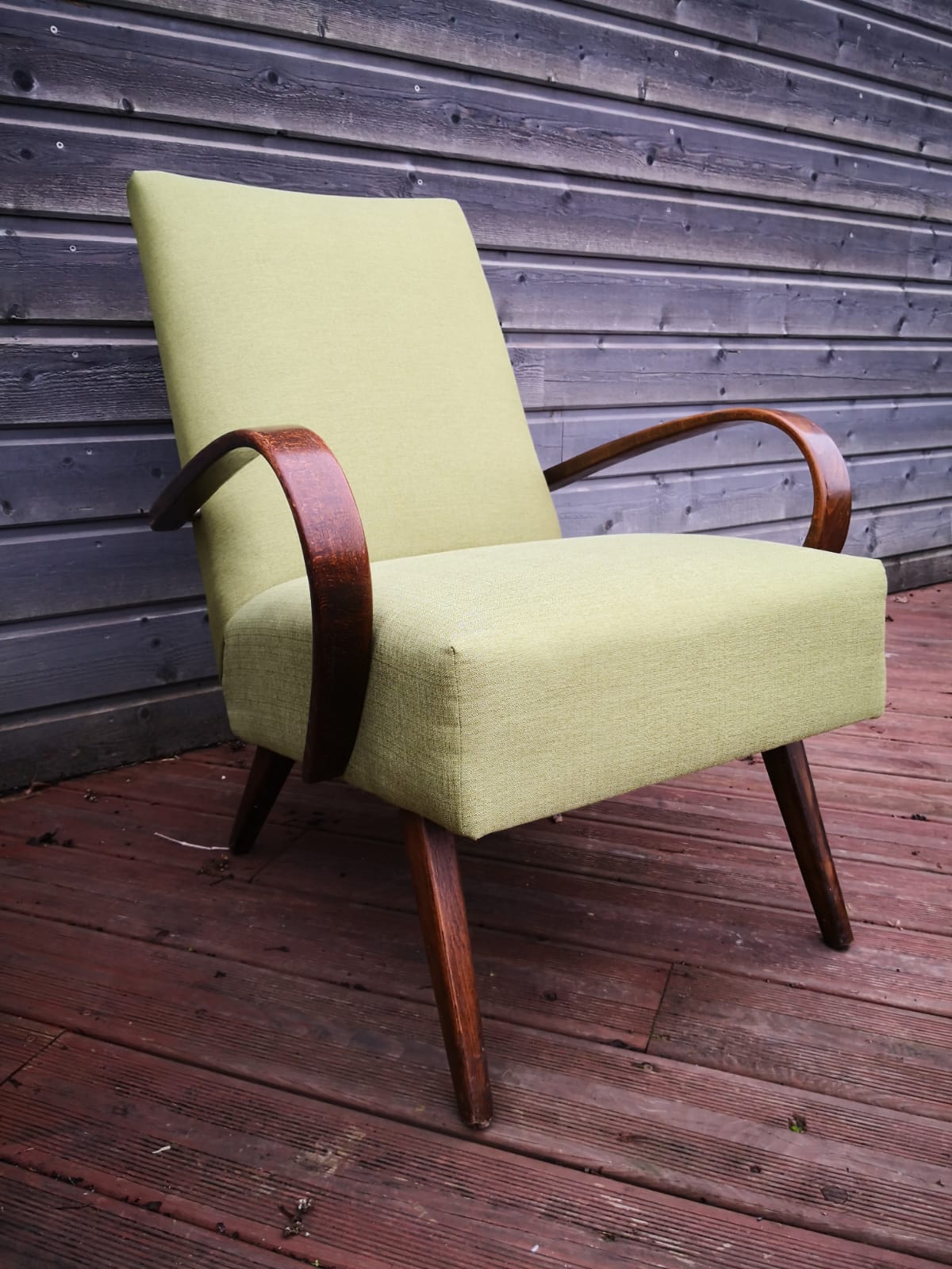 Pair of vintage Czech armchairs, Scandinavian style, 50s