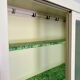 Vintage 1950s painted wooden sideboard – display cabinet, drawers and shelves –