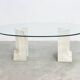 Vintage travertine  dining table, 1970s