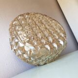 60s golden glass ceiling lamp