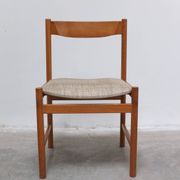 Set of 6 dining chairs in oak by Meubelatelier Vanda Watervliet, 1960s