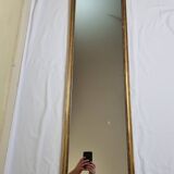 Vintage wall mirror, gold frame, 118 cm