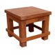 Old Burmese teak workshop bedside table