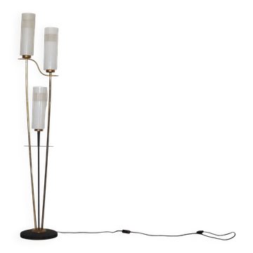 Modernist floor lamp with 3 lights from the 1960s.