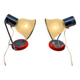 Paire de lampes de table du milieu du siècle, Tchécoslovaquie