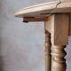 Small round beech drop-leaf table - soft country spirit