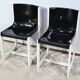 Pair of Lacquered Wooden chairs, signed P.Gautier -1960