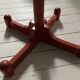Vintage 80s red coat rack