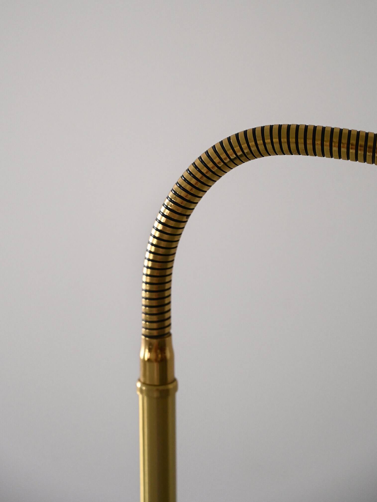 Scandinavian vintage gold floor lamp