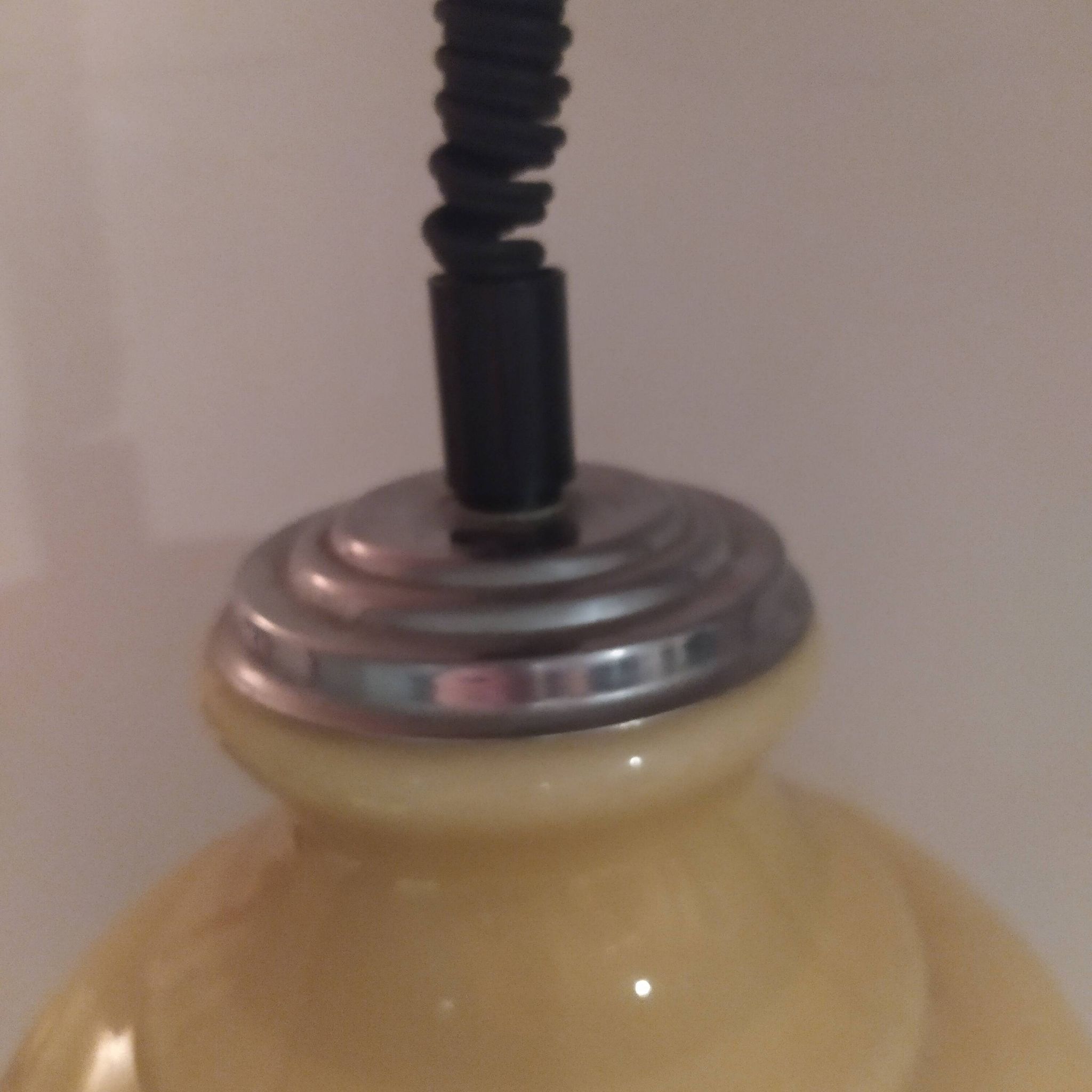 suspension vintage opaline Italy 1970 système Rolly