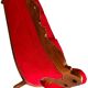 Vintage red baroque armchair / three-seater sofa