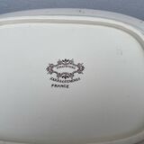Strasbourg ironstone serving dish with Sarreguemines flowers