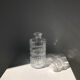 Vintage whisky decanter in glass
