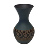 Signed ceramic baluster vase