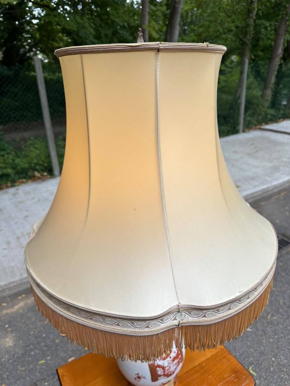 Porcelain Lamp from Paris – Bicentennial Edition 1973 (Red and Gold Decor)