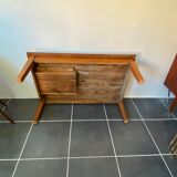 Solid wood coffee table with 1 drawer