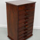 French art deco mahogany apothecary / filing cabinet, ca 1920