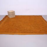 Rust Vintage Handmade Moroccan Rug 214 x 244 cm - Old Berber Rug -
