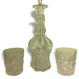 Small carafe Crystal and two glasses