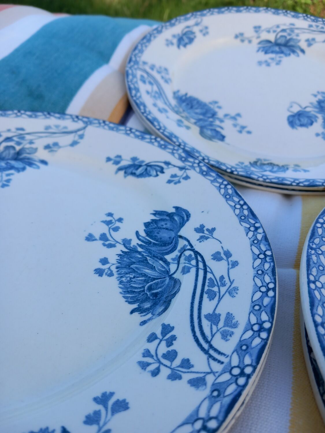 13 sarreguemines plates model royat