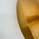 Vintage rose gold disc wall lamp sconce, 1970s Germany