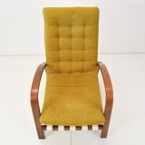 Art-deco adjustable armchair, designed by Jindrich Halabala,Restored,1930's